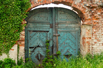 old wooden door