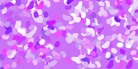 Naklejka na ściany i meble Light purple vector pattern with abstract shapes.