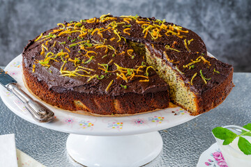 Orange and poppy seed cake