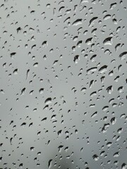 Fototapeta Kropla deszczu na szybie. obraz