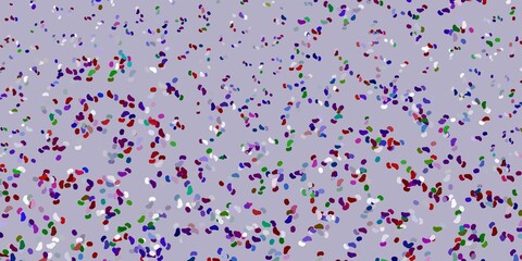 Light multicolor vector backdrop with chaotic shapes.