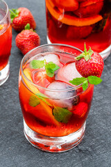 Traditional Pimms cocktail