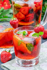 Traditional Pimms cocktail