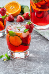 Traditional Pimms cocktail