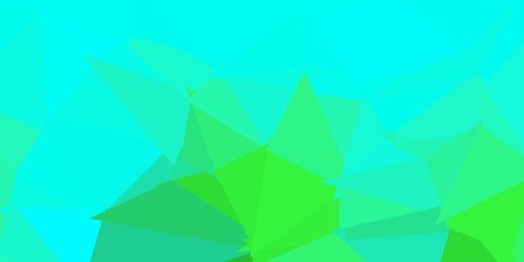 Light green vector gradient polygon layout.