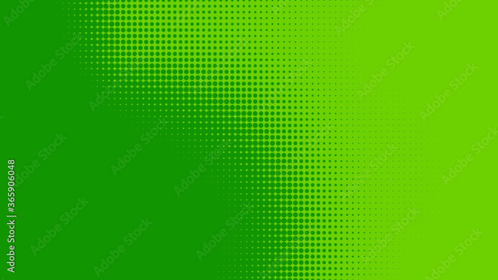 Poster dots halftone green color pattern gradient texture with technology digital background. dots pop art 