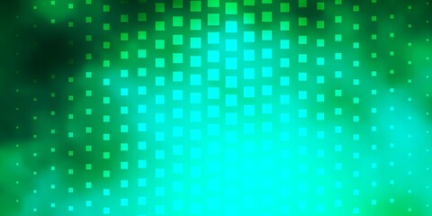 Light Green vector backdrop with rectangles. Abstract gradient illustration with colorful rectangles. Pattern for websites, landing pages.