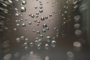 water drops on glass