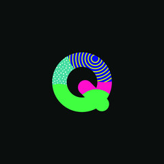 Q Initial Letter Abstract Logo and Icon Vector © alaminvueco