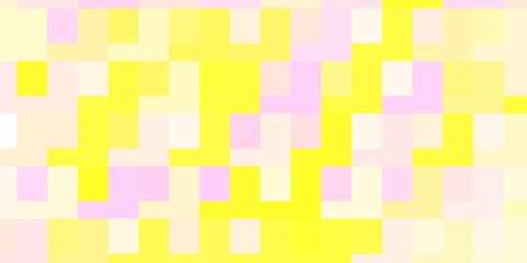 Light Pink, Yellow vector layout with lines, rectangles. Rectangles with colorful gradient on abstract background. Pattern for business booklets, leaflets