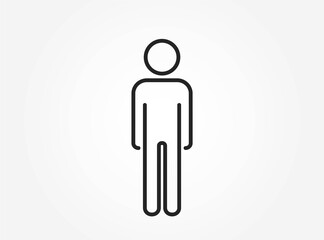 man line icon. simple style person sign. infographic element and symbol for web design