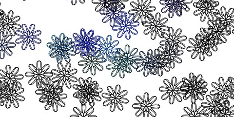 Light Multicolor vector natural backdrop with flowers.