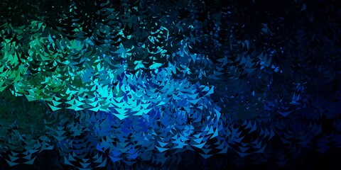 Dark blue vector pattern with polygonal style.