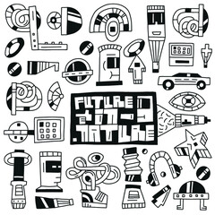 devices,future,robots toys - doodles
