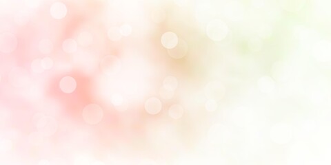 Obraz premium Light Pink, Green vector background with circles. Modern abstract illustration with colorful circle shapes. Design for your commercials.