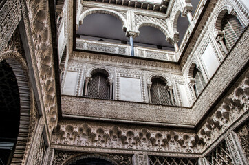 Beautiful Alcazar palace in Seville,Spain- A Unesco world heritage site