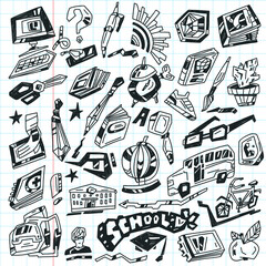 School education - doodles
