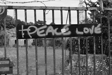BLACK AND WHITE IMAGES OF DERELICT VILLAGE. East Aberthaw, Vale of Glamorgan / Wales: Abandoned and...