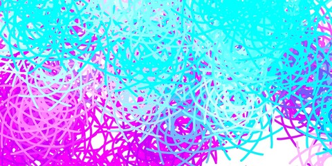 Light Pink, Blue vector background with random forms.