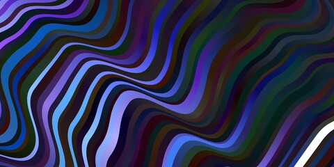 Dark Pink, Blue vector texture with wry lines.