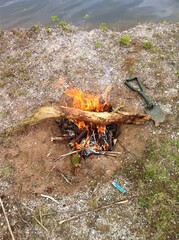Feuer gemacht