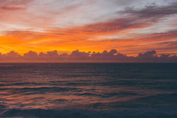 sunrise over the ocean