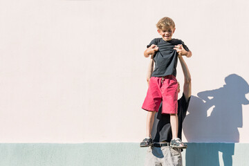 Little boy playing with big brother