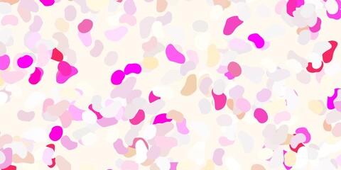 Light pink vector backdrop with chaotic shapes.