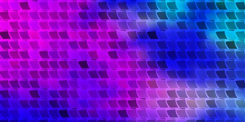 Light Pink, Blue vector template with rectangles.