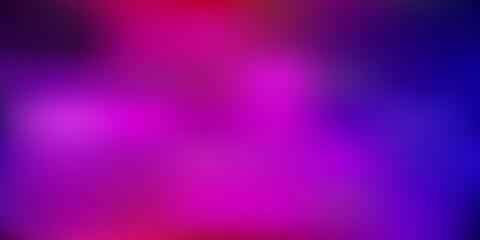 Dark blue, red vector abstract blur background.
