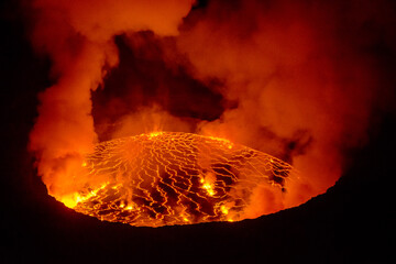Volcan Nyiragongo, Rift Valley, R.D. Congo 