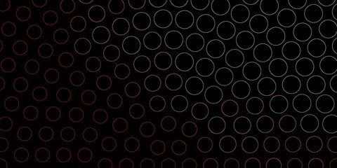 Dark Red vector template with circles. Colorful illustration with gradient dots in nature style. Design for posters, banners.