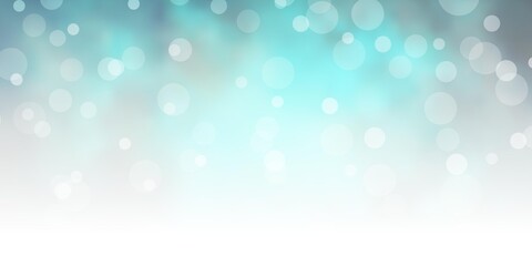 Dark Blue, Green vector backdrop with circles. Abstract decorative design in gradient style with bubbles. Pattern for business ads.