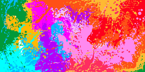 Multicolored rainbow vector grunge background