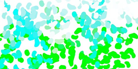 Light green vector pattern with abstract shapes.
