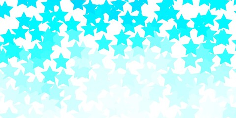 Light BLUE vector pattern with abstract stars. Blur decorative design in simple style with stars. Design for your business promotion.