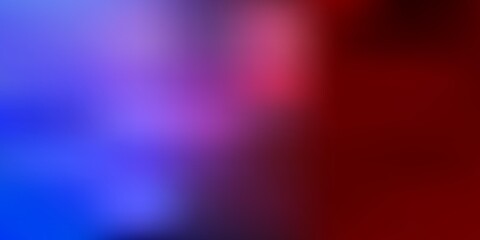Light blue, red vector abstract blur texture.