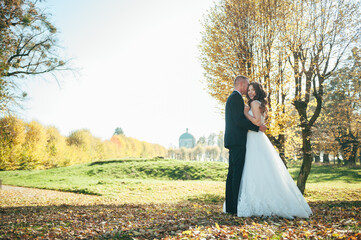 Happy couple.Wedding photo.Couple in love