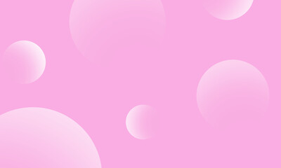 White circles gradient on pink abstract background. Modern graphic design element.