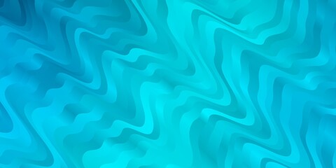 Obraz premium Light BLUE vector backdrop with bent lines. Illustration in halftone style with gradient curves. Pattern for websites, landing pages.