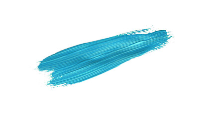 Green chroma brush stroke paiting over isolated background, canvas watercolor texture