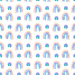 multicolored rainbow pattern on a white background abstract illustration, for children’s design