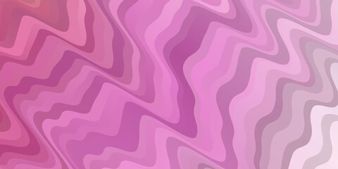 Light Pink vector background with bent lines. Abstract illustration with gradient bows. Best design for your ad, poster, banner.