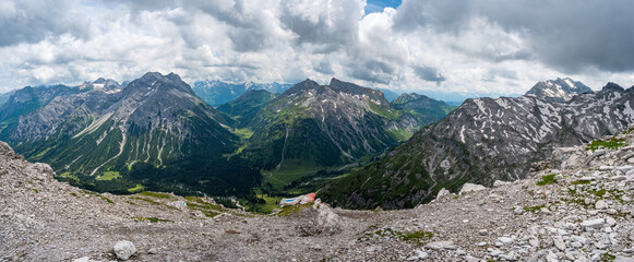 Fantastic hike in the Lechquellen Mountains in Vorarlberg Austria