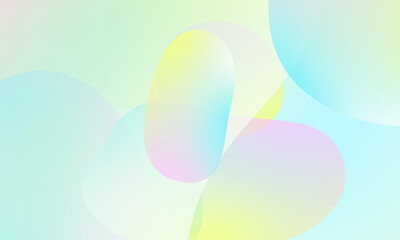 Abstract gradient geometric background. Fluid shapes and colorful graphic design.