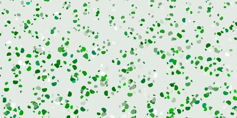 Light green vector background with random forms.