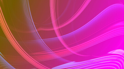 Abstract red purple gradient geometric background. ์Neon light curved lines and shape with colorful graphic design.