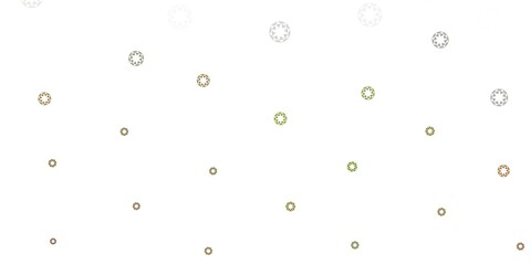 Light green, yellow vector background with spots.