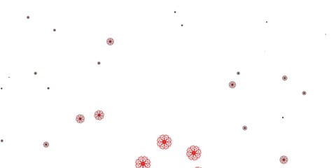 Light Purple, Pink vector natural artwork with flowers.