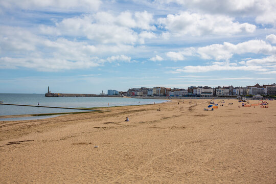 Margate beach panorama in Kent, England